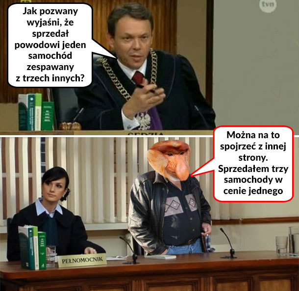 Janusz handlarz w sądzie